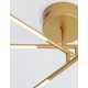 Triac Dimmable Brass Gold Metal & Acrylic LED 32 Watt 230 Volt 2304Lm 3000K IP20 L: 84 W: 77 H: 25.5 cm Rotating & Adjustable 
