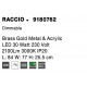 Triac Dimmable Brass Gold Metal & Acrylic LED 32 Watt 230 Volt 2304Lm 3000K IP20 L: 84 W: 77 H: 25.5 cm Rotating & Adjustable 