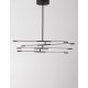 Triac Dimmable Black Metal & Acrylic LED 48 Watt 230 Volt 3633Lm 3000K IP20 Included Two parts Of Metal 33 & 43 cm L: 84 W: 80