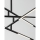 Triac Dimmable Black Metal & Acrylic LED 48 Watt 230 Volt 3633Lm 3000K IP20 Included Two parts Of Metal 33 & 43 cm L: 84 W: 80