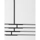Triac Dimmable Black Metal & Acrylic LED 48 Watt 230 Volt 3633Lm 3000K IP20 Included Two parts Of Metal 33 & 43 cm L: 84 W: 80