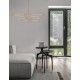 Triac Dimmable Brass Gold Metal & Acrylic LED 48 Watt 230 Volt 3633Lm 3000K IP20 Included Two parts Of Metal 33 & 43 cm L: 84 
