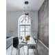 Triac Dimmable Black Metal & Acrylic LED 68 Watt 230 Volt 5397Lm 3000K IP20 Included Remote Control D: 85 H1: 31 H2: 120 cm Adj