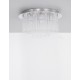 Chrome Metal Glass & K9 Crystal LED G9 6x5 Watt 230 Volt IP20 Bulb Excluded D: 35 H: 18 cm 