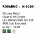 Chrome Metal Glass & K9 Crystal LED G9 6x5 Watt 230 Volt IP20 Bulb Excluded D: 35 H: 18 cm 