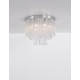 Chrome Metal Glass & K9 Crystal LED G9 6x5 Watt 230 Volt IP20 Bulb Excluded D: 35 H: 27 cm 