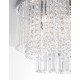 Chrome Metal Glass & K9 Crystal LED G9 6x5 Watt 230 Volt IP20 Bulb Excluded D: 35 H: 27 cm 