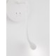 White Metal White Fabric Shade Switch On/Off LED 3 Watt 3000K 180Lm LED E14 1x5 Watt 230 Volt IP20 Bulb Excluded L:19 W: 16 H: 