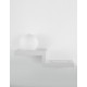 White Aluminium & Opal Glass Switch On/Off LED Samsung 6 Watt 230 Volt 360Lm 3000K IP20 L: 32.2 W: 12 H: 17.8 cm Wireless Fast C