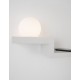 White Aluminium & Opal Glass Switch On/Off LED Samsung 6 Watt 230 Volt 360Lm 3000K IP20 L: 32.2 W: 12 H: 17.8 cm Wireless Fast C