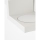 White Aluminium & Opal Glass Switch On/Off LED Samsung 6 Watt 230 Volt 360Lm 3000K IP20 L: 32.2 W: 12 H: 17.8 cm Wireless Fast C