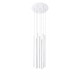 Sandy White Aluminium LED 7x3 Watt 230 Volt 1260Lm 3000K IP20 D: 40 H: 150 cm Adjustable Height 