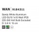 Sandy White Aluminium LED GU10 1x10 Watt IP20 220-240 Volt Bulb Excluded D: 5.6 H: 15 cm 