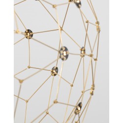 Gold Copper LED 22 Watt 230 Volt 2651Lm 3000K IP20 Led Chip: 60 Pcs D: 60 H: 310 cm Adjustable Height 