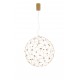 Gold Copper LED 22 Watt 230 Volt 2651Lm 3000K IP20 Led Chip: 60 Pcs D: 60 H: 310 cm Adjustable Height 
