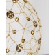 Gold Copper LED 21 Watt 230 Volt 2403Lm 3000K IP20 Led Chip: 60 Pcs D: 40 H: 250 cm Adjustable Height 