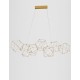 Gold Copper LED 34 Watt 230 Volt 2711Lm 3000K IP20 Led Chip: 84 Pcs L: 108 W: 32 H: 120 cm Adjustable Height 