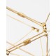 Gold Copper LED 34 Watt 230 Volt 2711Lm 3000K IP20 Led Chip: 84 Pcs L: 108 W: 32 H: 120 cm Adjustable Height 