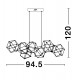 Gold Copper LED 34 Watt 230 Volt 2711Lm 3000K IP20 Led Chip: 84 Pcs L: 108 W: 32 H: 120 cm Adjustable Height 