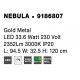 Gold Copper LED 34 Watt 230 Volt 2711Lm 3000K IP20 Led Chip: 84 Pcs L: 108 W: 32 H: 120 cm Adjustable Height 