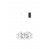 Titanium Black Copper LED 25 Watt 230 Volt 1634Lm 3000K IP20 Led Chip: 60 Pcs D: 49 H: 150 cm Adjustable Height