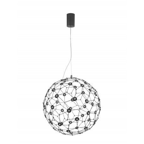 Titanium Black Copper LED 21 Watt 230 Volt 2403Lm 3000K IP20 Led Chip: 60 Pcs D: 40 H: 250 cm Adjustable Height 