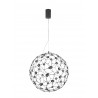 Titanium Black Copper LED 21 Watt 230 Volt 2403Lm 3000K IP20 Led Chip: 60 Pcs D: 40 H: 250 cm Adjustable Height