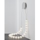 Triac Dimmable Chrome Metal & Opal Glass LED 56 Watt 230 Volt 4734Lm 3000K IP20 L: 50 W: 5.3 H: 132 c 