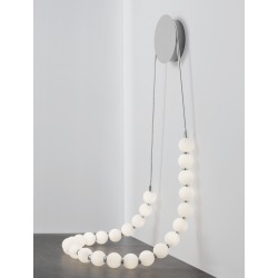 Triac Dimmable Chrome Metal & Opal Glass LED 56 Watt 230 Volt 4734Lm 3000K IP20 L: 50 W: 5.3 H: 132 c 