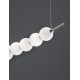 Triac Dimmable Chrome Metal & Opal Glass LED 28 Watt 230 Volt 2686Lm 3000K IP20 L: 109 W: 13.5 H: 120 cm 