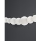 Triac Dimmable Chrome Metal & Opal Glass LED 28 Watt 230 Volt 2686Lm 3000K IP20 L: 109 W: 13.5 H: 120 cm 