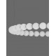 Triac Dimmable Chrome Metal & Opal Glass LED 56 Watt 230 Volt 4732Lm 3000K IP20 D: 62 H: 200 cm Adjustable Height 