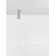 Triac Dimmable Chrome Metal & Opal Glass LED 56 Watt 230 Volt 4732Lm 3000K IP20 D: 62 H: 200 cm Adjustable Height 