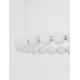 Triac Dimmable Chrome Metal & Opal Glass LED 56 Watt 230 Volt 4732Lm 3000K IP20 D: 62 H: 200 cm Adjustable Height 