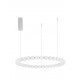 Triac Dimmable Chrome Metal & Opal Glass LED 72 Watt 230 Volt 6492Lm 3000K IP20 Included Remote Control D: 80 H: 200 cm Adjust