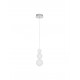 Chrome Metal & Opal Glass LED 11 Watt 230 Volt 963Lm 3000K IP20 D: 10 H: 150 cm Adjustable Height 