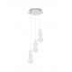 Triac Dimmable Chrome Metal & Opal Glass LED 23 Watt 230 Volt 2281Lm 3000K IP20 D: 31 H: 150 cm Adjustable Height 