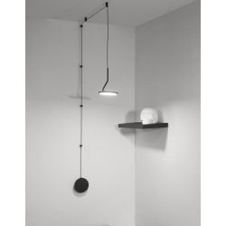 Sandy Black Aluminium & Acrylic LED 30 Watt 230 Volt 1500Lm 3000K IP20 L: 16 W: 16 H: 400 cm 