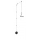 Sandy Black Aluminium & Acrylic LED 30 Watt 230 Volt 1500Lm 3000K IP20 L: 16 W: 16 H: 400 cm 