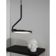 Sandy Black Aluminium & Acrylic LED 30 Watt 230 Volt 1500Lm 3000K IP20 L: 16 W: 16 H: 400 cm 