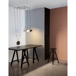 Sandy Black Aluminium & Acrylic LED 10 Watt 230 Volt 500Lm 3000K IP20 L: 16 W: 16 H: 400 cm 