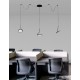 Sandy Black Aluminium & Acrylic LED 10 Watt 230 Volt 500Lm 3000K IP20 L: 16 W: 16 H: 400 cm 
