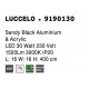 Sandy Black Aluminium & Acrylic LED 10 Watt 230 Volt 500Lm 3000K IP20 L: 16 W: 16 H: 400 cm 