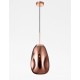Copper Metal Handmade Copper Glass LED E27 1x12 Watt 230 Volt IP20 Bulb Excluded D: 22 H1: 49.6 H2: 120 cm Adjustable height 