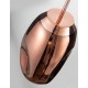 Copper Metal Handmade Copper Glass LED E27 1x12 Watt 230 Volt IP20 Bulb Excluded D: 22 H1: 49.6 H2: 120 cm Adjustable height 