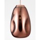 Copper Metal Handmade Copper Glass LED E27 1x12 Watt 230 Volt IP20 Bulb Excluded D: 22 H1: 49.6 H2: 120 cm Adjustable height 