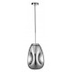 Chrome Metal Handmade Chrome Glass LED E27 1x12 Watt 230 Volt IP20 Bulb Excluded D: 22 H1: 49.6 H2: 120 cm Adjustable height 