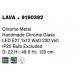 Chrome Metal Handmade Chrome Glass LED E27 1x12 Watt 230 Volt IP20 Bulb Excluded D: 22 H1: 49.6 H2: 120 cm Adjustable height 