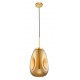 Gold Metal Handmade Gold Glass LED E27 1x12 Watt 230 Volt IP20 Bulb Excluded D: 22 H1: 49.6 H2: 120 cm Adjustable height 