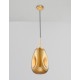 Gold Metal Handmade Gold Glass LED E27 1x12 Watt 230 Volt IP20 Bulb Excluded D: 22 H1: 49.6 H2: 120 cm Adjustable height 